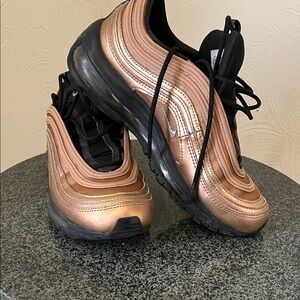 Nike Women's Metallic Rose/Black Air Max 97 Sneakers